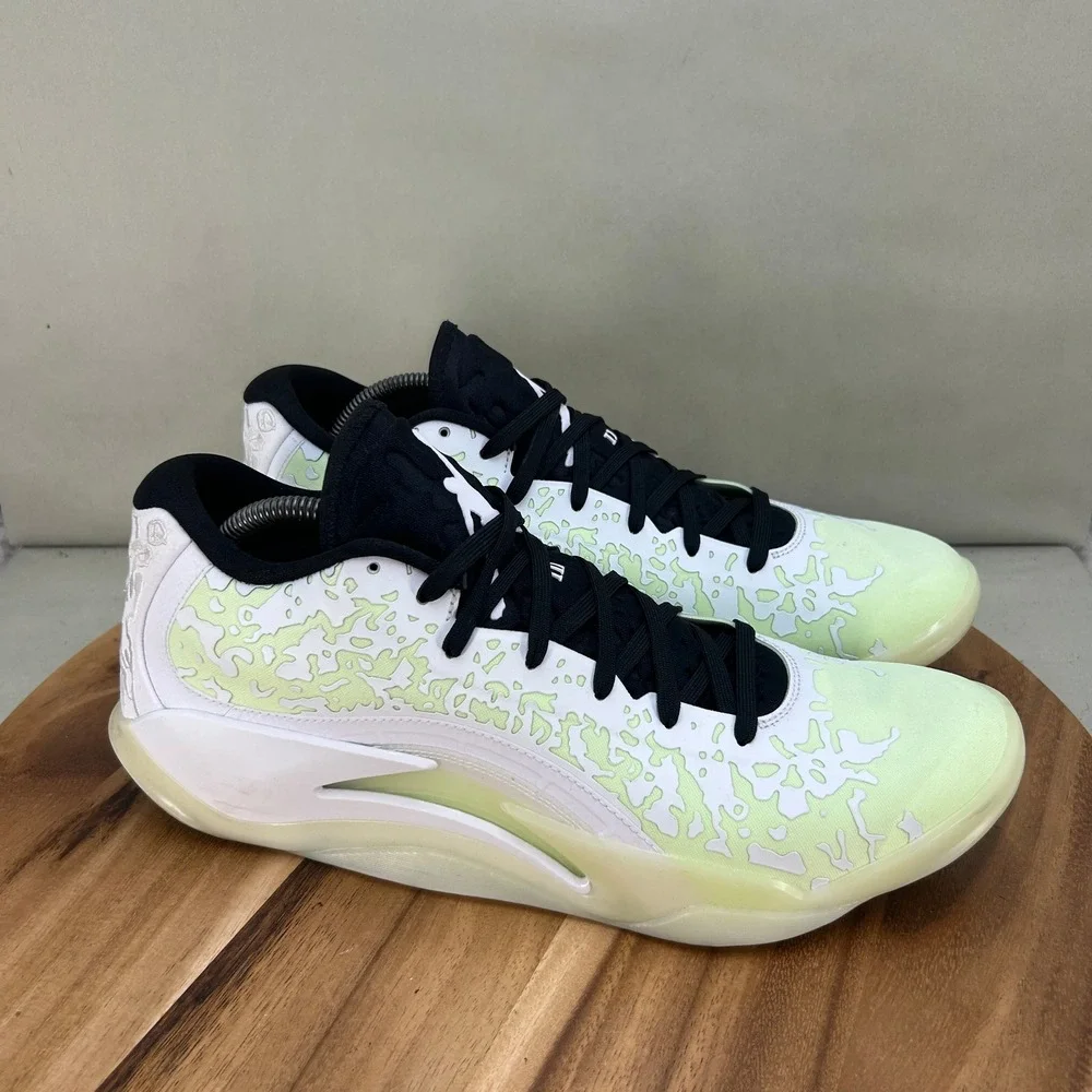 Jordan Zion 3 Shock The World White Black Green DR0675-110 Mens Size 13 Sneaker